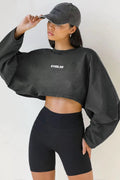 ShadowFlow Cropped Oversized Tee